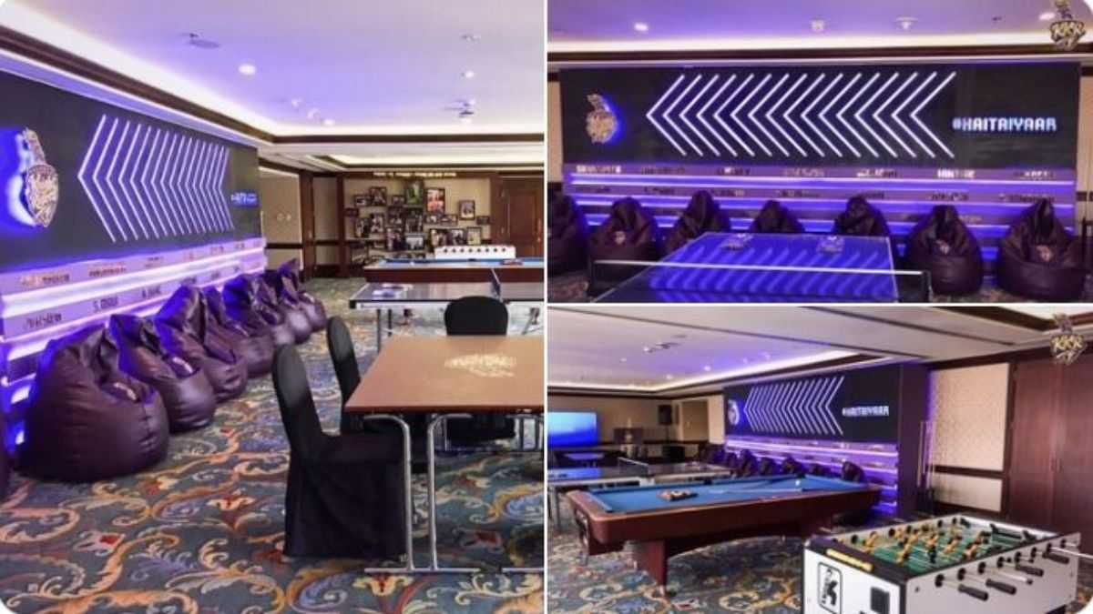 Look At The Luxurious Team Room Of KKR In Abu Dabhi