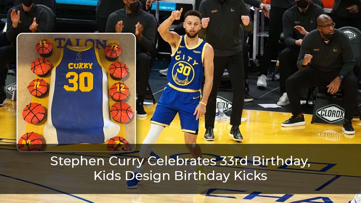 Stephen Curry Celebrates 33rd Birthday, Kids Design Birthday Kicks