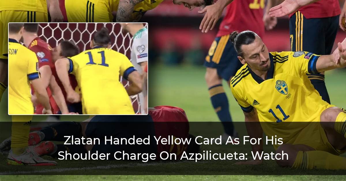 Zlatan Handed Yellow Card As For His Shoulder Charge On Azpilicueta Watch