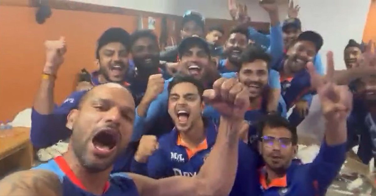Shikhar-Dhawan-Leads-A-Gala-Celebration-For-The-Men-In-Blue-After-Registering-Incredible-Win-Against-WI