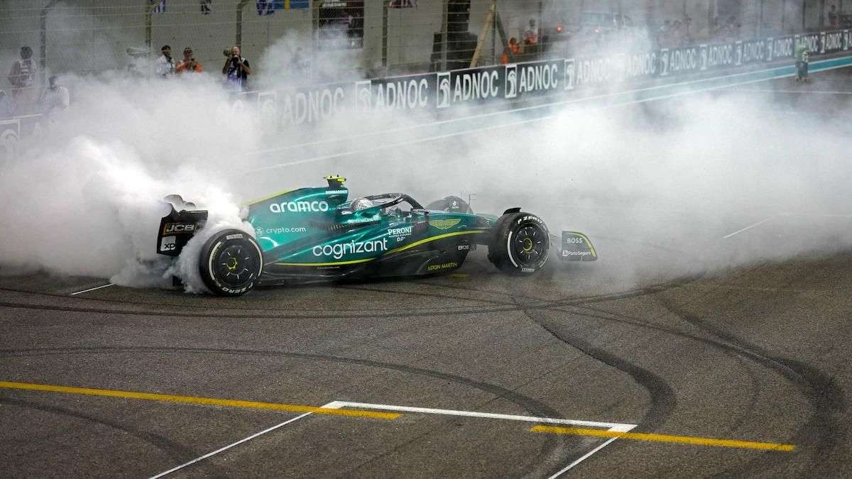 Sebastian Vettel Performs 'Doughnut', Steals Show In His Final F1 Outing