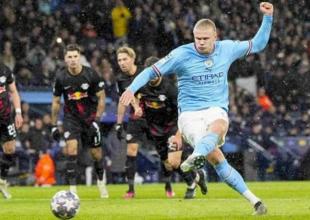 Haaland Scores 5 Goals In 35 Minutes As Man City Reach Champions Lerague Quarters