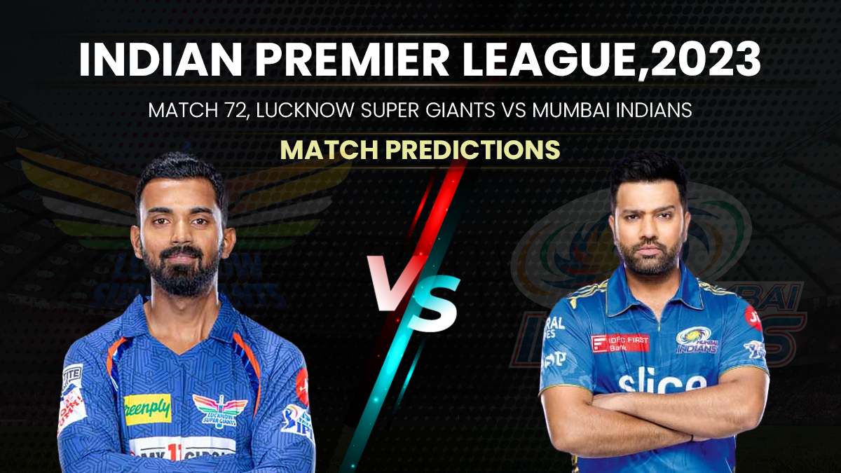 IPL 2023 Match 72: LSG Vs MI, Head-To-Head Stats, Top Performing Players And Match Prediction