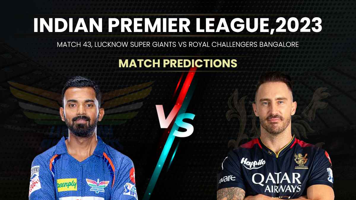 IPL 2023 LSG To Face RCB, See Head-To-Head Stats And Match Prediction