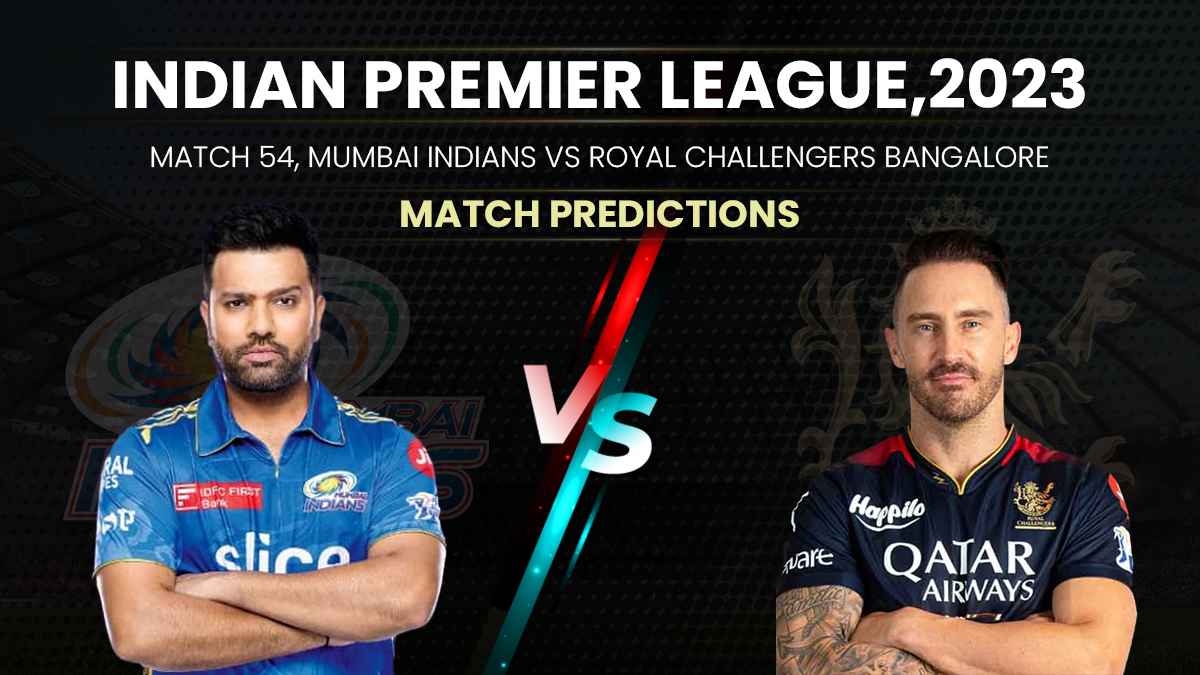 IPL 2023 Match 54: MI Vs RCB, Head-To-Head Stats, Top Performing Players And Match Prediction