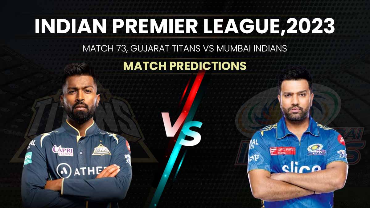 IPL 2023 Match 73: GT Vs MI, Head-To-Head Stats, Top Performing Players And Match Prediction
