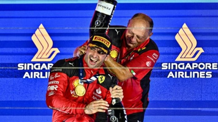 Ferrari’s Carlos Sainz Seizes Victory In Thrilling Singapore Grand Prix, Breaking Max Verstappen's Dominance